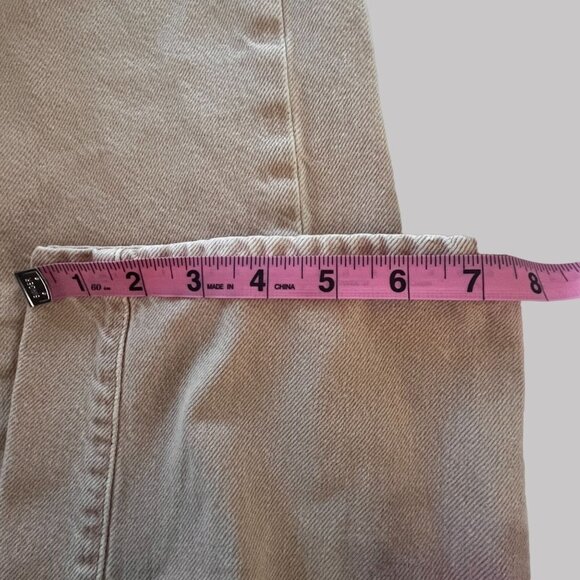 BDG Jeans Juniors Actual Size 26x28 Beige Zip Up Pullon Button Up Straight Leg‎ - Picture 7 of 16